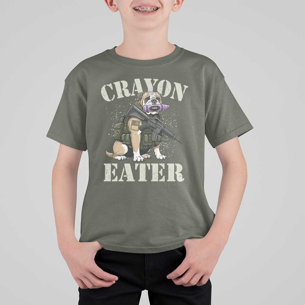 Funny Crayon Eater T Shirt For Kid Military Corps Proud Marine Soldier - Wonder Print Shop