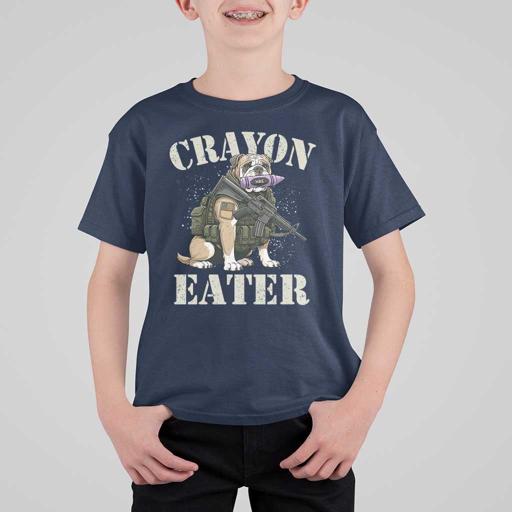 Funny Crayon Eater T Shirt For Kid Military Corps Proud Marine Soldier - Wonder Print Shop