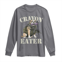 Funny Crayon Eater Long Sleeve Shirt Military Corps Proud Marine Soldier - Wonder Print Shop