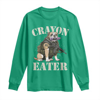 Funny Crayon Eater Long Sleeve Shirt Military Corps Proud Marine Soldier - Wonder Print Shop
