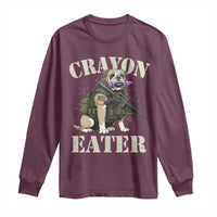 Funny Crayon Eater Long Sleeve Shirt Military Corps Proud Marine Soldier - Wonder Print Shop