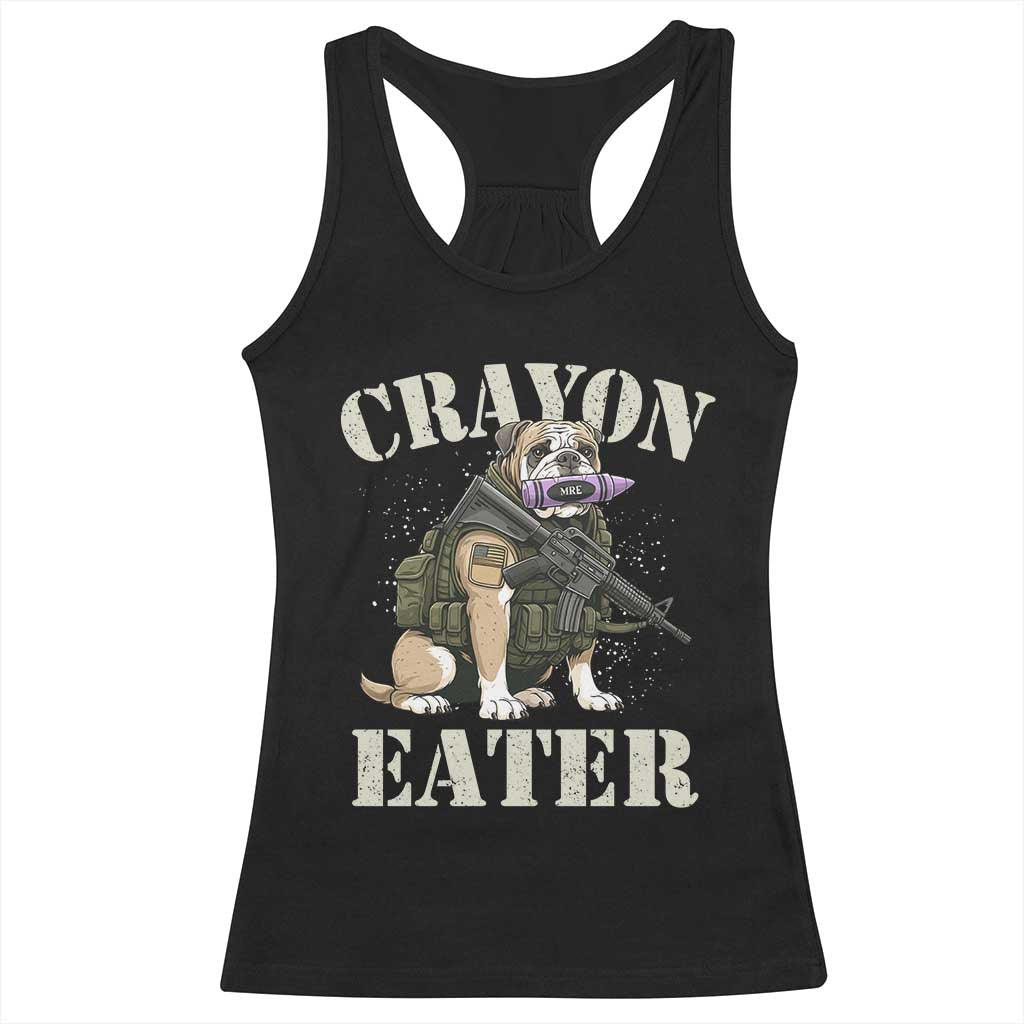 Funny Crayon Eater Racerback Tank Top Military Corps Proud Marine Soldier - Wonder Print Shop
