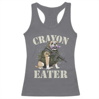 Funny Crayon Eater Racerback Tank Top Military Corps Proud Marine Soldier - Wonder Print Shop