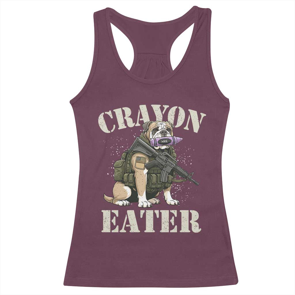 Funny Crayon Eater Racerback Tank Top Military Corps Proud Marine Soldier - Wonder Print Shop