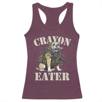 Funny Crayon Eater Racerback Tank Top Military Corps Proud Marine Soldier - Wonder Print Shop