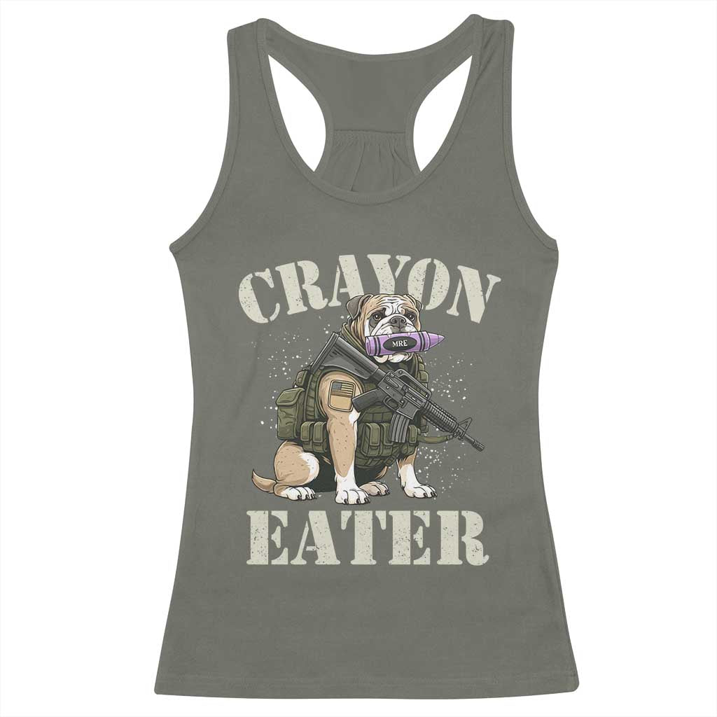 Funny Crayon Eater Racerback Tank Top Military Corps Proud Marine Soldier - Wonder Print Shop