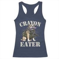 Funny Crayon Eater Racerback Tank Top Military Corps Proud Marine Soldier - Wonder Print Shop