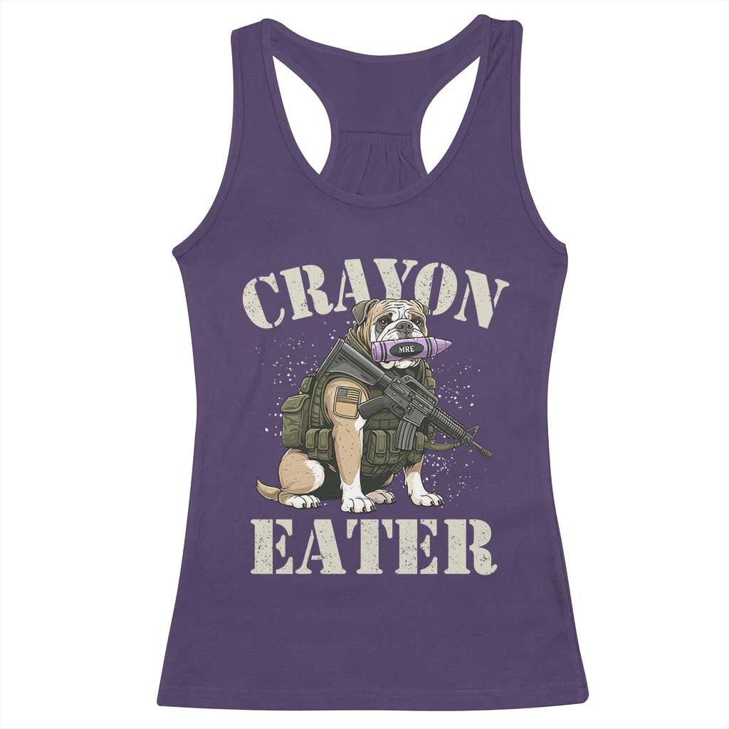 Funny Crayon Eater Racerback Tank Top Military Corps Proud Marine Soldier - Wonder Print Shop