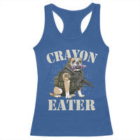 Funny Crayon Eater Racerback Tank Top Military Corps Proud Marine Soldier - Wonder Print Shop