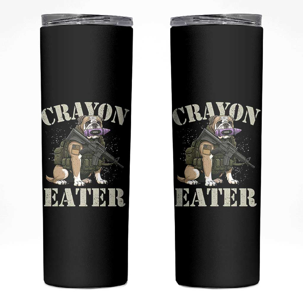 Funny Crayon Eater Skinny Tumbler Military Corps Proud Marine Soldier - Wonder Print Shop