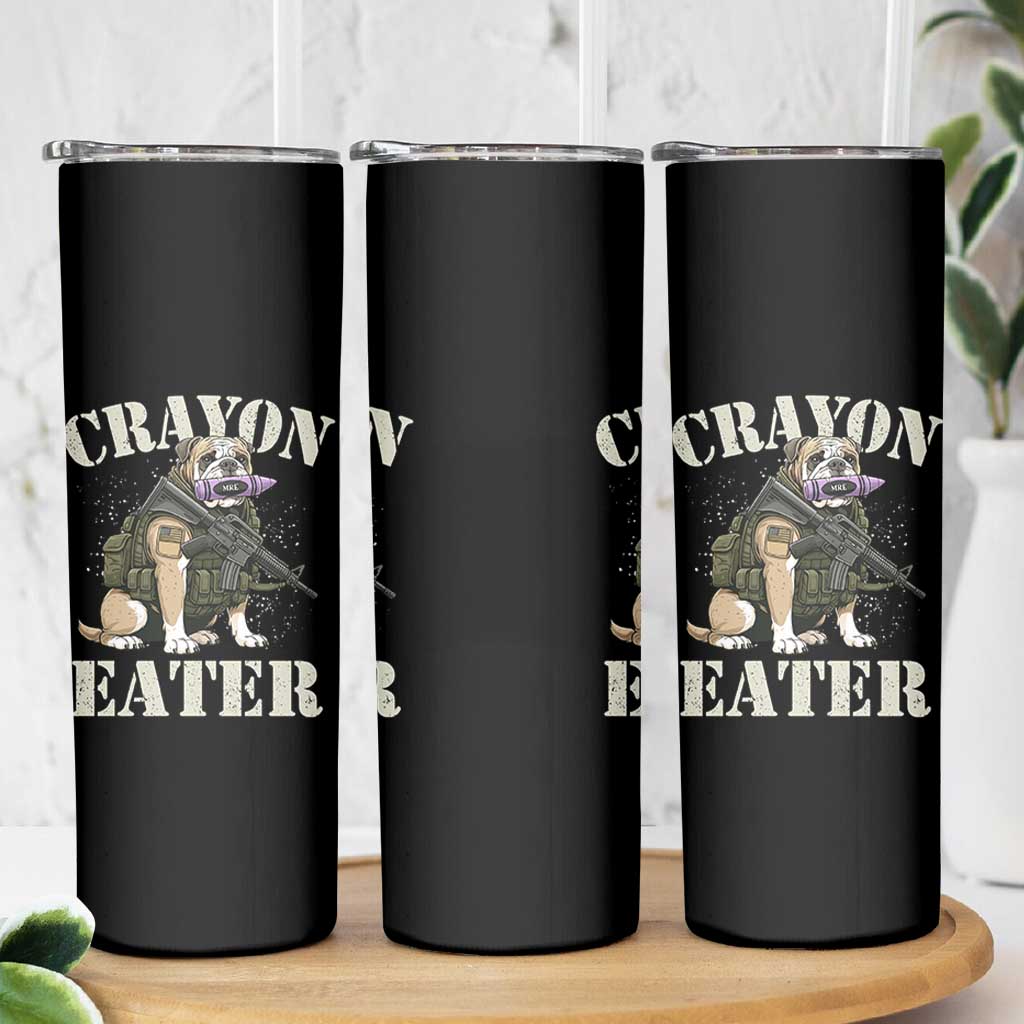 Funny Crayon Eater Skinny Tumbler Military Corps Proud Marine Soldier - Wonder Print Shop