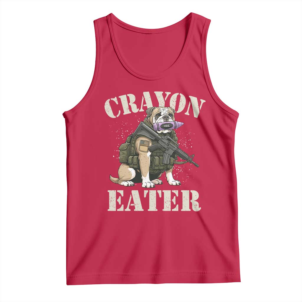 Funny Crayon Eater Tank Top Military Corps Proud Marine Soldier - Wonder Print Shop