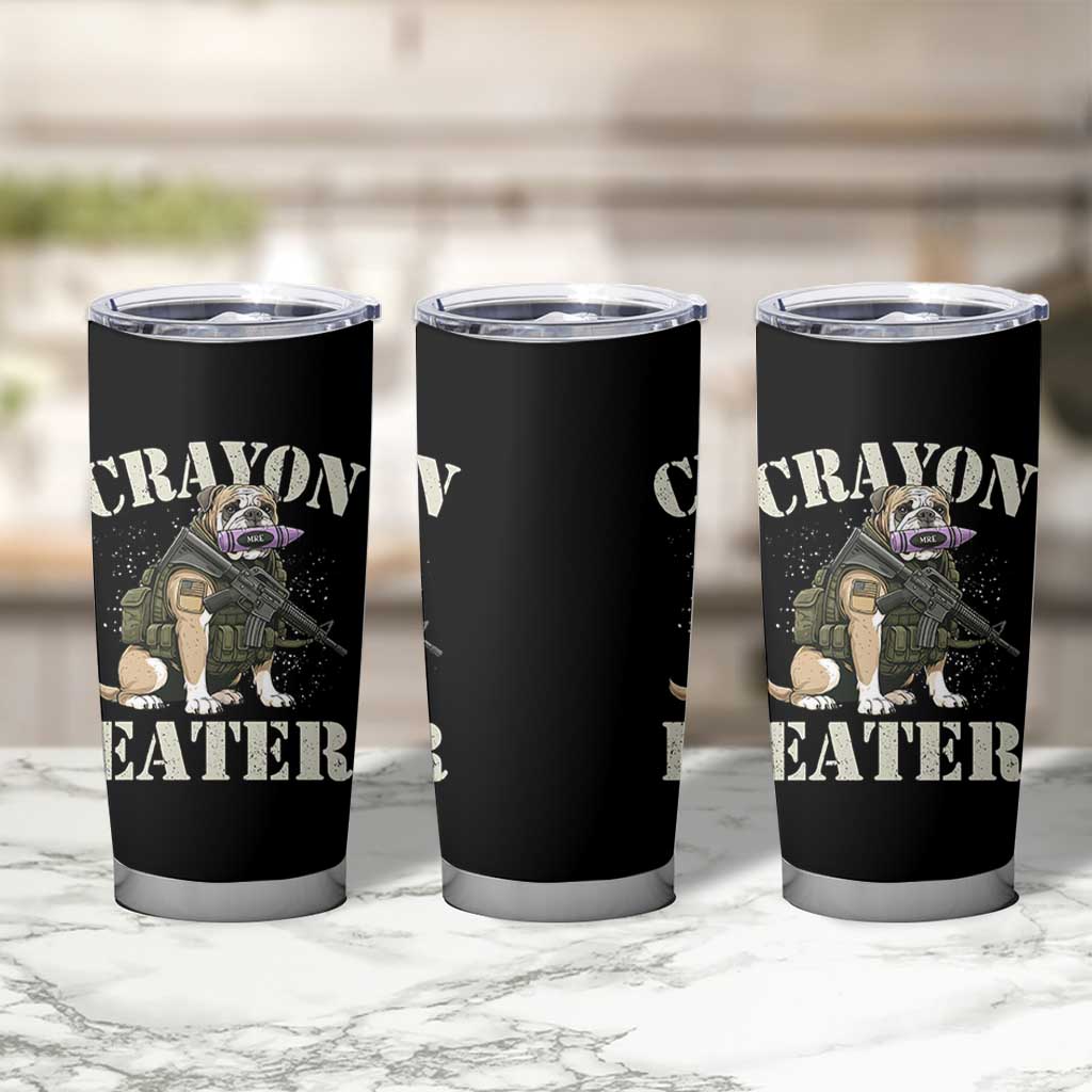 Funny Crayon Eater Tumbler Cup Military Corps Proud Marine Soldier - Wonder Print Shop