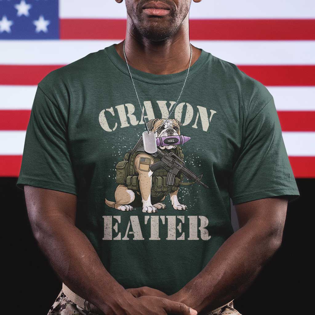 Funny Crayon Eater T Shirt Military Corps Proud Marine Soldier - Wonder Print Shop
