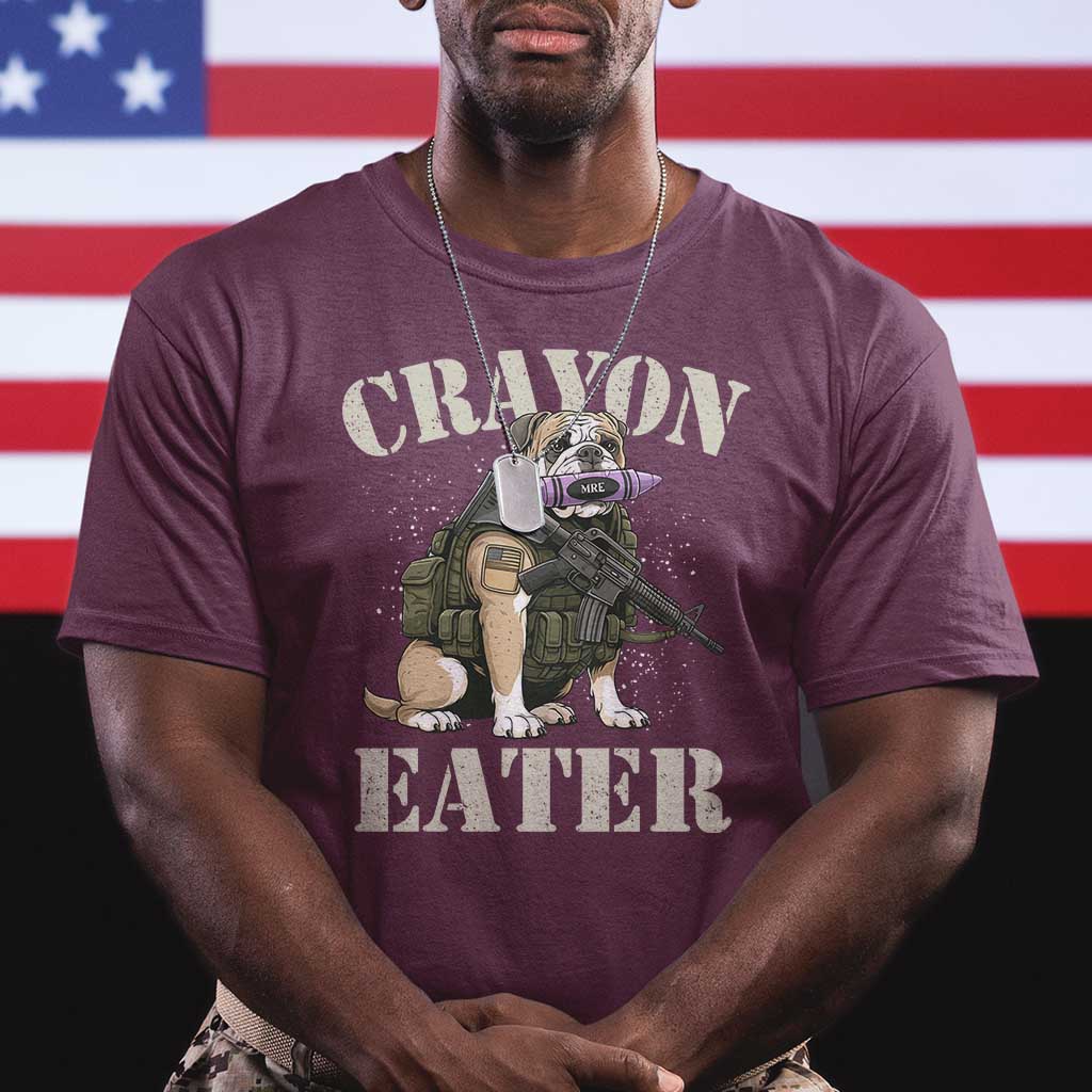 Funny Crayon Eater T Shirt Military Corps Proud Marine Soldier - Wonder Print Shop