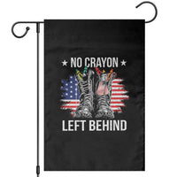 No Crayon Left Behind Garden Flag Corps Squad Military Our Marine Troop Combat Boots - Wonder Print Shop