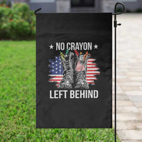 No Crayon Left Behind Garden Flag Corps Squad Military Our Marine Troop Combat Boots - Wonder Print Shop