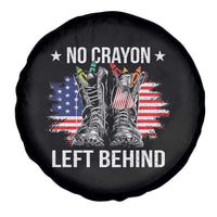No Crayon Left Behind Spare Tire Cover Corps Squad Military Our Marine Troop Combat Boots - Wonder Print Shop