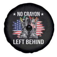 No Crayon Left Behind Spare Tire Cover Corps Squad Military Our Marine Troop Combat Boots - Wonder Print Shop