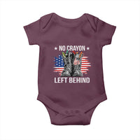 No Crayon Left Behind Baby Onesie Corps Squad Military Our Marine Troop Combat Boots - Wonder Print Shop