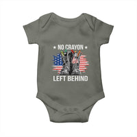 No Crayon Left Behind Baby Onesie Corps Squad Military Our Marine Troop Combat Boots - Wonder Print Shop