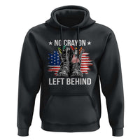 No Crayon Left Behind Hoodie Corps Squad Military Our Marine Troop Combat Boots - Wonder Print Shop
