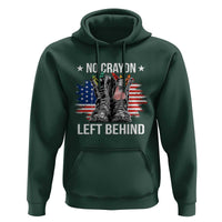 No Crayon Left Behind Hoodie Corps Squad Military Our Marine Troop Combat Boots - Wonder Print Shop