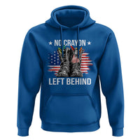 No Crayon Left Behind Hoodie Corps Squad Military Our Marine Troop Combat Boots - Wonder Print Shop