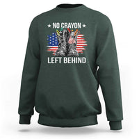 No Crayon Left Behind Sweatshirt Corps Squad Military Our Marine Troop Combat Boots - Wonder Print Shop