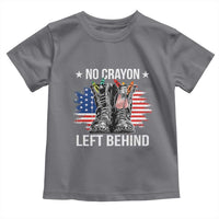 No Crayon Left Behind Toddler T Shirt Corps Squad Military Our Marine Troop Combat Boots - Wonder Print Shop