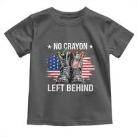 No Crayon Left Behind Toddler T Shirt Corps Squad Military Our Marine Troop Combat Boots - Wonder Print Shop