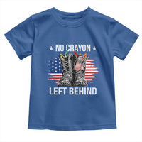 No Crayon Left Behind Toddler T Shirt Corps Squad Military Our Marine Troop Combat Boots - Wonder Print Shop