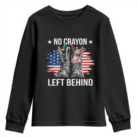 No Crayon Left Behind Youth Sweatshirt Corps Squad Military Our Marine Troop Combat Boots - Wonder Print Shop