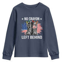 No Crayon Left Behind Youth Sweatshirt Corps Squad Military Our Marine Troop Combat Boots - Wonder Print Shop