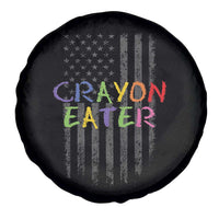 Funny Marine Military Veteran Spare Tire Cover Crayon Eater American Flag - Wonder Print Shop