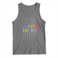 Funny Marine Military Veteran Tank Top Crayon Eater American Flag - Wonder Print Shop
