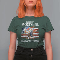 I Am Not Most Girl I Am A Veteran T Shirt For Women Female Veteran Combat Boots - Wonder Print Shop