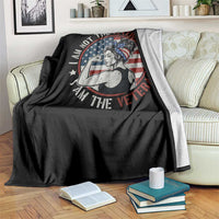 I Am Not The Veterans Wife I Am The Veteran Throw Blanket Female Veteran - Wonder Print Shop