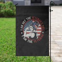 I Am Not The Veterans Wife I Am The Veteran Garden Flag Female Veteran - Wonder Print Shop