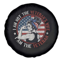 I Am Not The Veterans Wife I Am The Veteran Spare Tire Cover Female Veteran - Wonder Print Shop