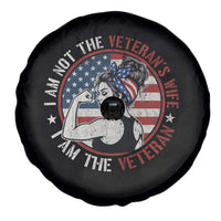 I Am Not The Veterans Wife I Am The Veteran Spare Tire Cover Female Veteran - Wonder Print Shop