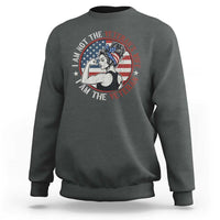 I Am Not The Veterans Wife I Am The Veteran Sweatshirt Female Veteran - Wonder Print Shop