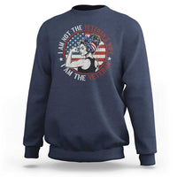 I Am Not The Veterans Wife I Am The Veteran Sweatshirt Female Veteran - Wonder Print Shop