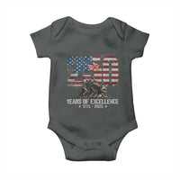 250 Years Of Excellence Baby Onesie 250th US Military Birthday Iwo Jima - Wonder Print Shop