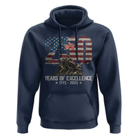 250 Years Of Excellence Hoodie 250th US Military Birthday Iwo Jima - Wonder Print Shop