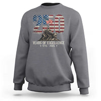 250 Years Of Excellence Sweatshirt 250th US Military Birthday Iwo Jima - Wonder Print Shop