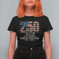 250 Years Of Excellence T Shirt For Women 250th US Military Birthday Iwo Jima - Wonder Print Shop