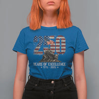 250 Years Of Excellence T Shirt For Women 250th US Military Birthday Iwo Jima - Wonder Print Shop