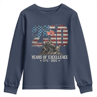 250 Years Of Excellence Youth Sweatshirt 250th US Military Birthday Iwo Jima - Wonder Print Shop