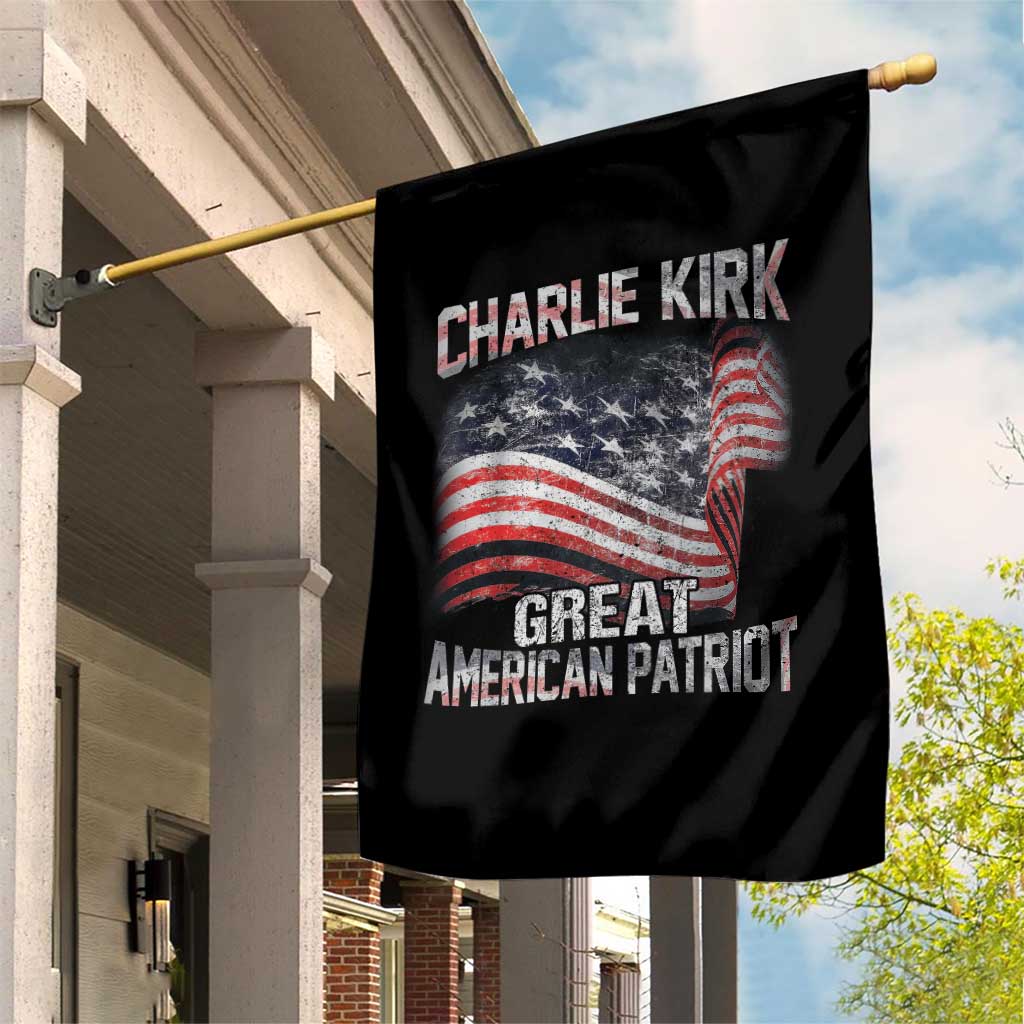 Charlie Kirk Garden Flag Great American Patriot American Flag - Wonder Print Shop